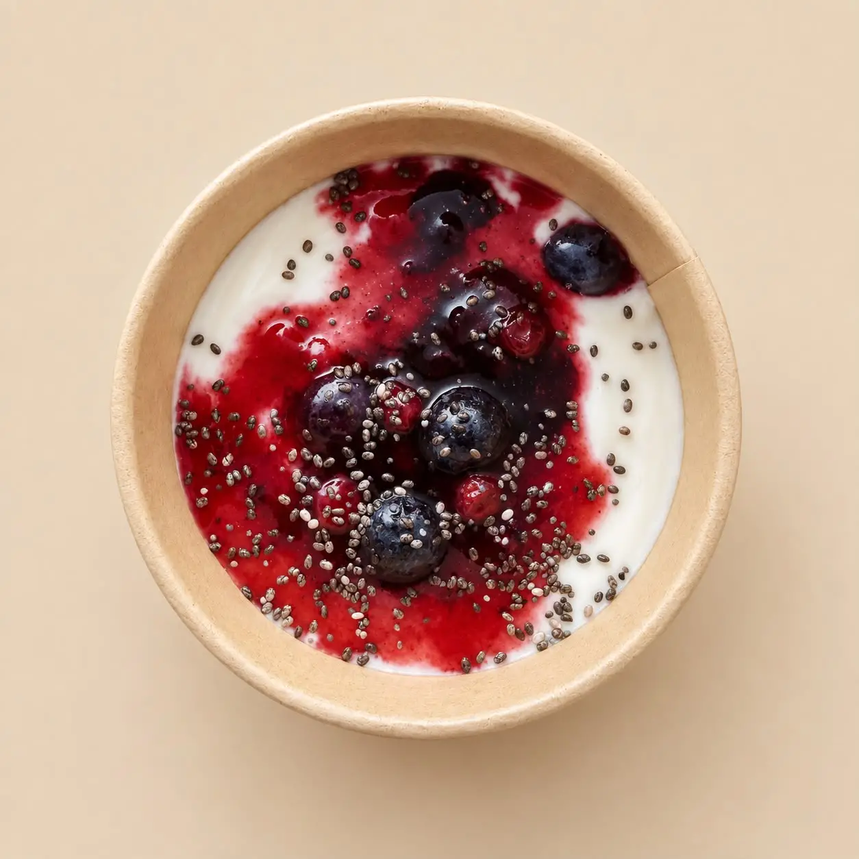 Yogur Natural con chía y fruta y un toque de miel - Imagen 3